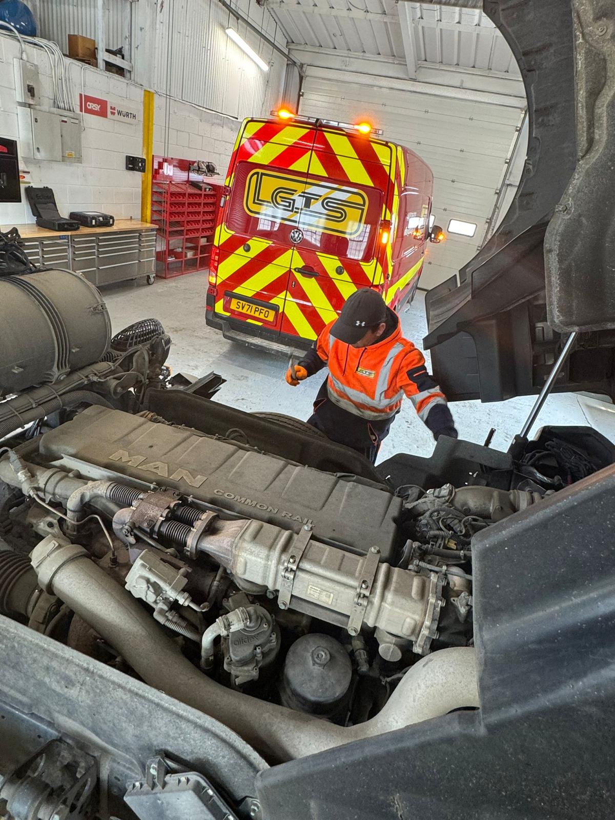 Reparații motor MAN Common Rail — service LGTS